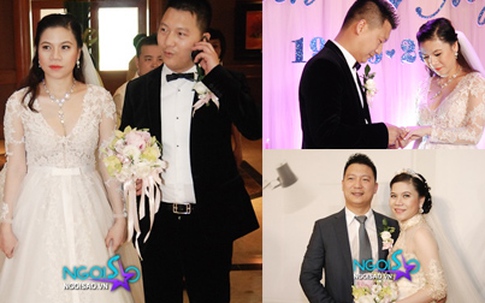 "Bà bầu" Mỹ Dung xinh đẹp trong ngày cưới