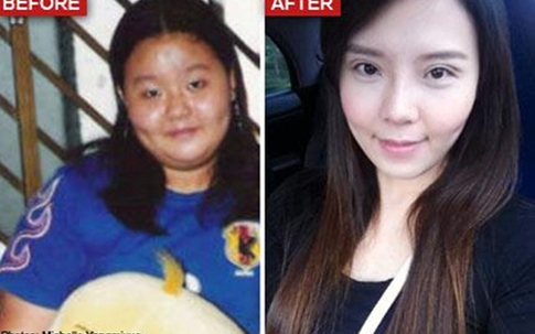 "Lột xác" thành hot girl sau giảm cân