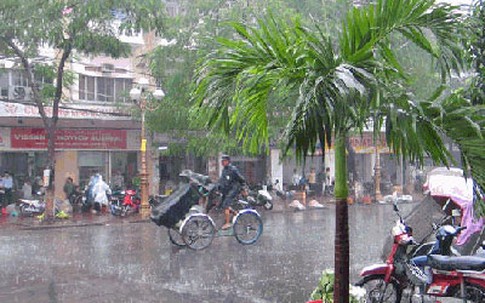 Bắc Bộ mưa kéo dài hết tuần