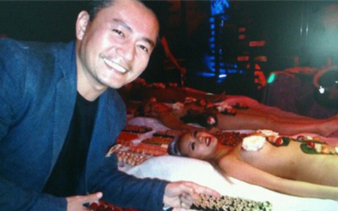 Trương Minh Cường ăn sushi trên người đẹp nude