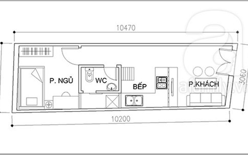 Bài trí nội thất tiện nghi cho nhà 32 m² 