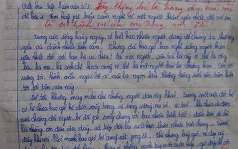 Bài văn cũ của cô bé xứ Nghệ lấy nước mắt người đọc