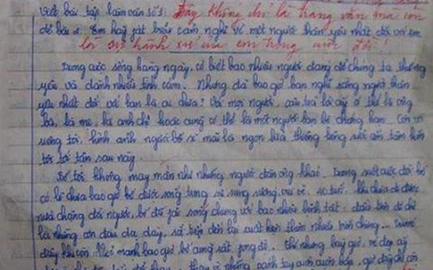 Bài văn cũ của cô bé xứ Nghệ lấy nước mắt người đọc