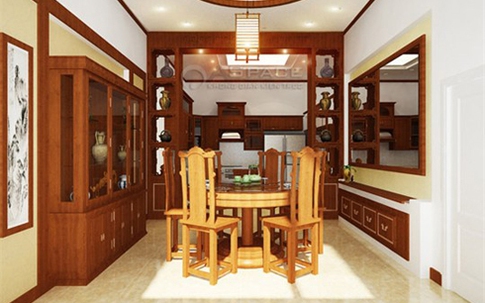 Bếp đối diện cửa chính, hao tiền của