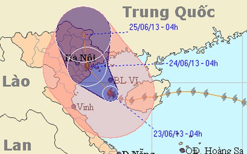 Bão số 2 vào Hải Phòng sáng sớm mai