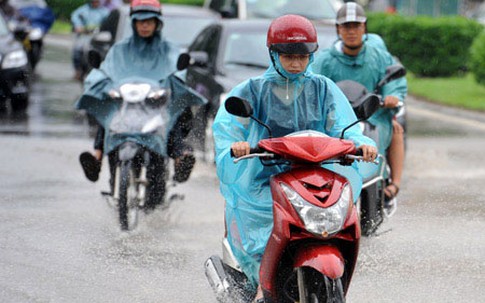 Miền Bắc mưa giông 2 ngày cuối tuần