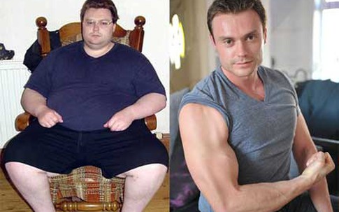 Chàng béo "siêu hot" giảm 115kg trong 18 tháng