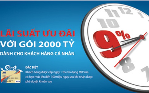 Vay vốn khách hàng cá nhân dễ dàng với lãi suất chỉ từ 9% tại MB