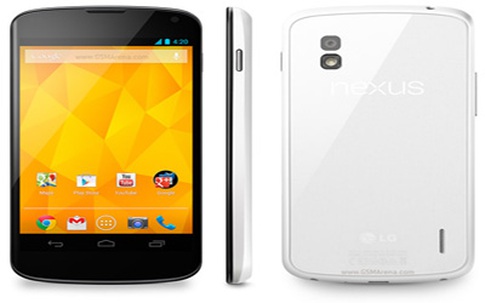 Hãng LG chính thức cho ra Nexus 4 màu trắng