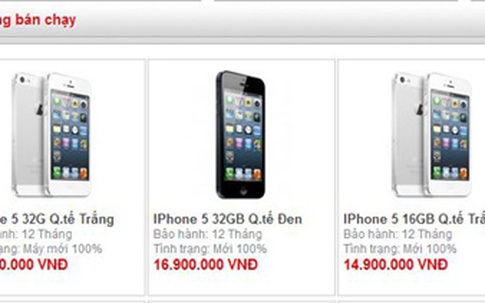 Giá iPhone tiếp tục giảm mạnh
