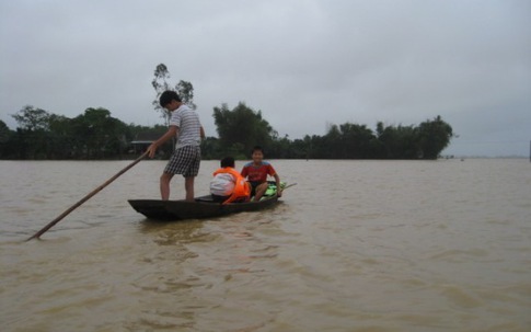 Nghệ An: Mưa lớn gây lụt ở nhiều huyện
