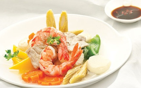 Củ năng xào tôm thịt