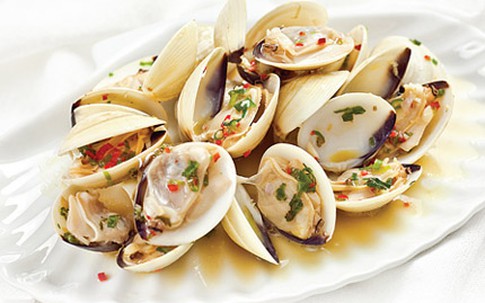Nghêu hấp nước tương