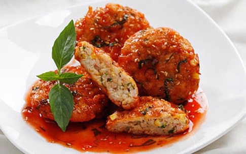 Chả bắp xốt cay