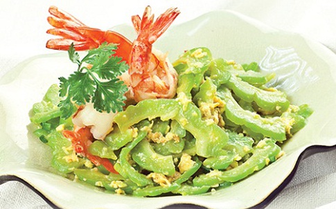 Khổ qua xào tôm