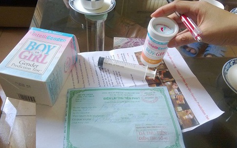 Sử dụng que thử giới tính thai nhi là vi phạm pháp luật