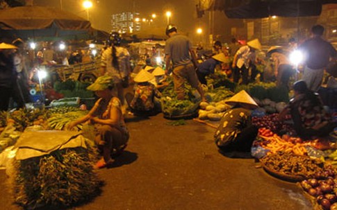 Nhịp thở chợ rau đêm 