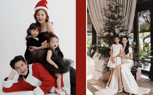 Khoảnh khắc Giáng sinh ấm áp của gia đình nghệ sĩ Việt