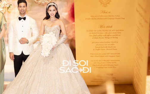 63 bàn tiệc cưới của Tiên Nguyễn gây choáng với toàn món nhà giàu