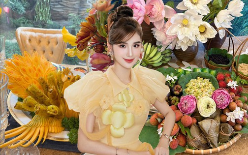 Choáng ngợp trước loạt mâm tiệc của mỹ nhân đẹp nhất The Face mùa đầu - Ngọc Loan, đặc biệt mâm cúng Tết Đoan Ngọ