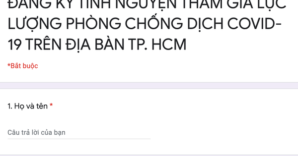 Hơn 2 ngàn tình nguyện viên đăng ký tham gia chống dịch tại TP.HCM