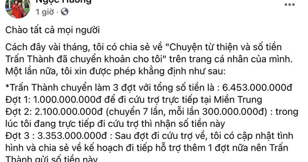 Mẹ ruột Hà Hồ khẳng định không ăn chặn tiền từ thiện kèm bằng chứng, làm rõ số tiền quyên góp của Trấn Thành