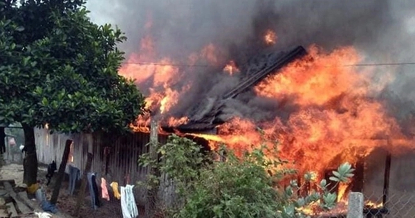 Phóng hỏa đốt nhà vì bố mẹ không cho mượn tiền