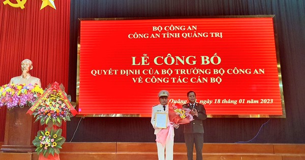Trưởng Công an TP Đông Hà được bổ nhiệm làm Phó Giám đốc Công an tỉnh Quảng Trị