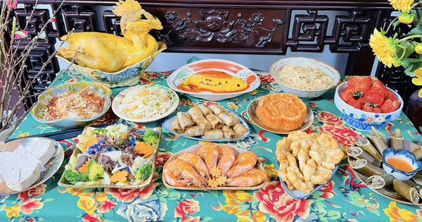 Những mâm cúng ông Công ông táo theo tone màu khiến các anh chồng 'xuýt xoa'