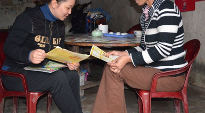 Người cộng tác viên dân số hết lòng vì công việc 