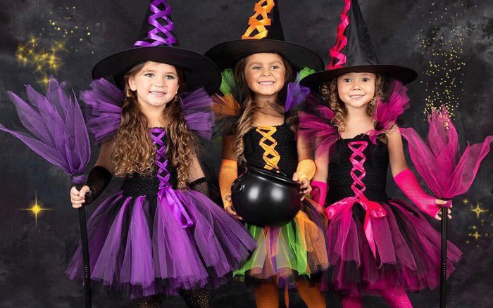 Trang Phục Hóa Trang Halloween Nhân Vật Phù Thủy Màu Hồng Cho Nữ – Đồ chơi  trẻ em