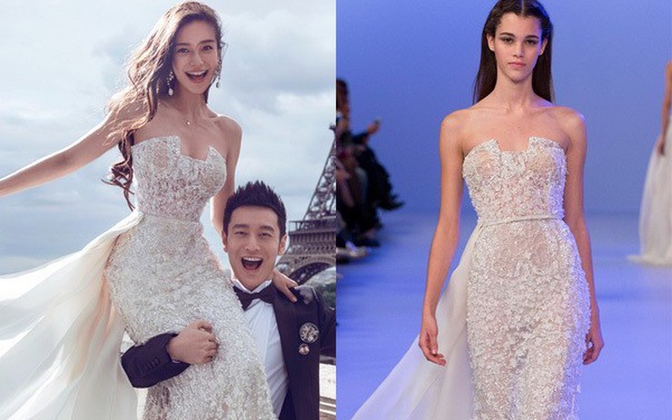 Ông trùm Haute Couture Elie Saab tự tay thiết kế váy cưới cho con dâu