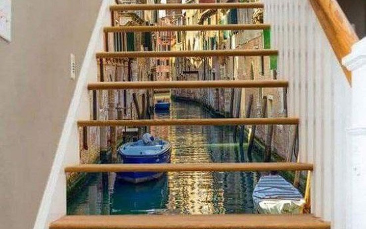 12 thiết kế cầu thang 3D khiến khách đến nhà \