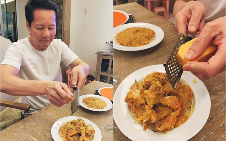 Có ông chồng tài nấu bếp thế này bảo sao Phan Như Thảo ko thể hạn chế cân\
