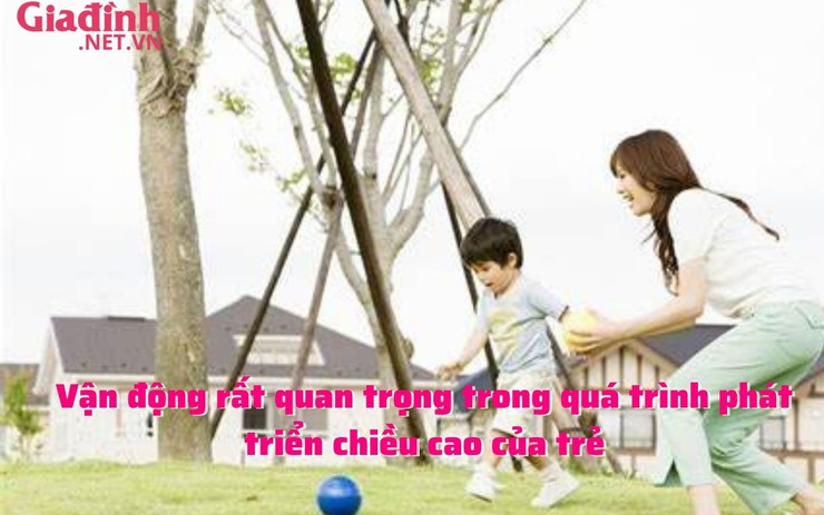 Vận động rất quan trọng trong quá trình phát triển chiều cao của trẻ