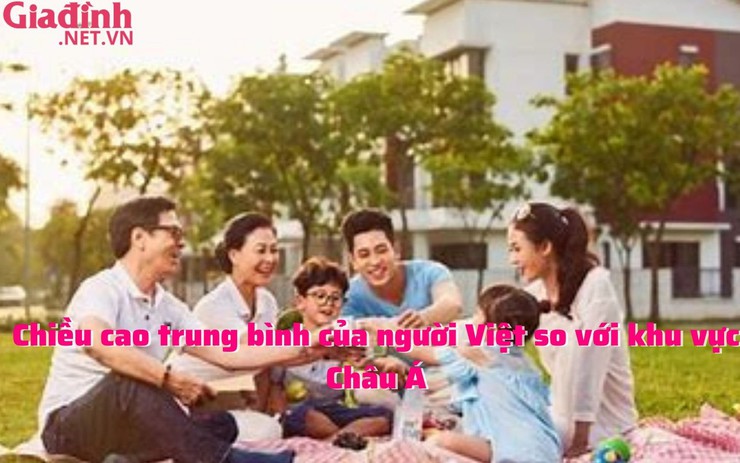 Chiều cao trung bình của người Việt so với khu vực Châu Á