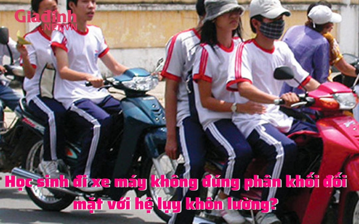 Học sinh đi xe máy không đúng phân khối đối mặt với hệ lụy khôn lường.