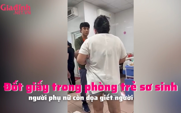 Đốt giấy trong phòng trẻ sơ sinh, người phụ nữ còn dọa giết người