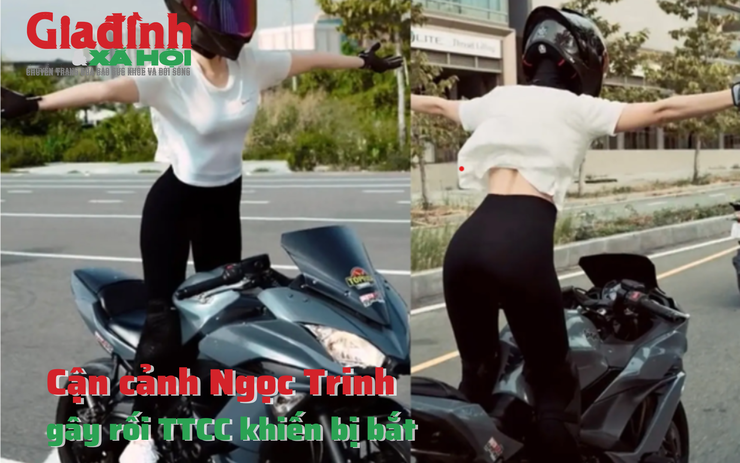 Cận cảnh Ngọc Trinh gây rối TTCC khiến bị bắt
