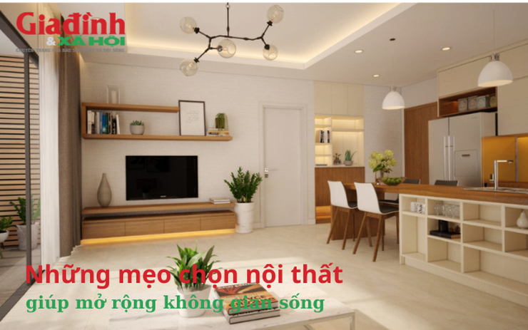 Những mẹo chọn nội thất giúp mở rộng không gian sống 