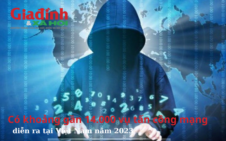 Năm 2023, tại Việt Nam có khoảng gần 14.000 vụ tấn công mạng 
