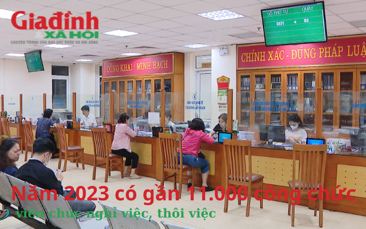 Năm 2023 có gần 11.000 công chức, viên chức nghỉ việc, thôi việc