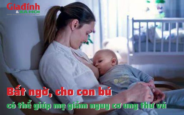 Bất ngờ, cho con bú có thể giúp mẹ giảm nguy cơ ung thư vú