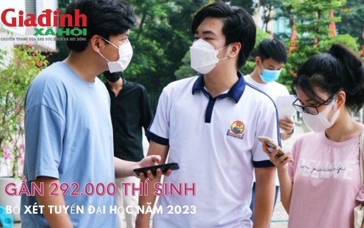 Gần 292.000 thí sinh bỏ xét tuyển đại học năm 2023