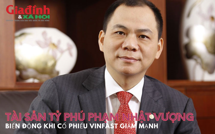 Tài sản tỷ phú Phạm Nhật Vượng biến động khi cổ phiếu VinFast giảm mạnh