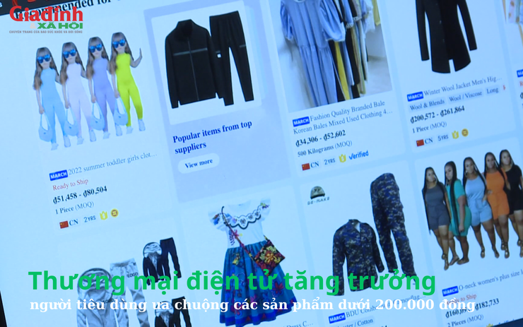 Thương mại điện tử tăng trưởng, người tiêu dùng ưa chuộng các sản phẩm có giá dưới 200.000 đồng