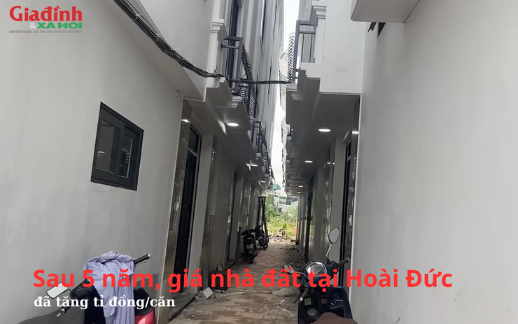 Sau 5 năm, giá nhà đất tại Hoài Đức đã tăng cả tỉ đồng/căn