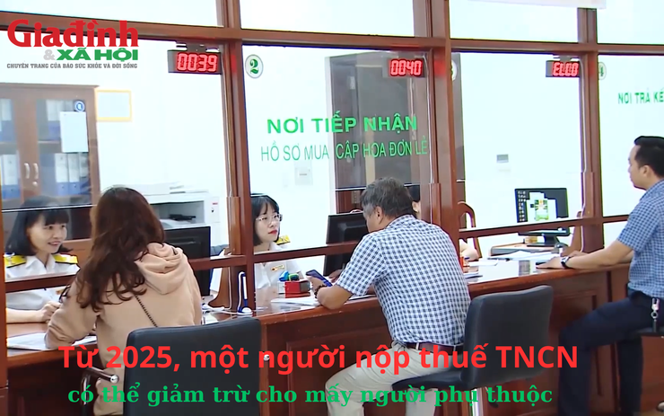 Từ 2025, một người nộp thuế thu nhập cá nhân có thể giảm trừ cho mấy người phụ thuộc 