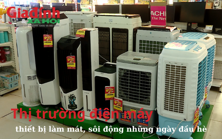 Thị trường điện máy, thiết bị làm mát sôi động những ngày đầu hè