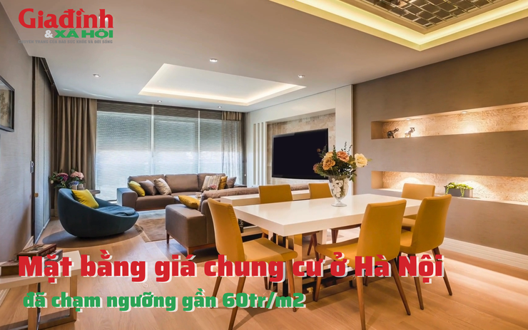 Mặt bằng giá chung cư ở Hà Nội đã chạm ngưỡng gần 60/trm2